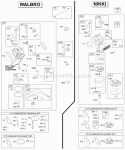 Carburetor Overhaul Kits Diagram and Parts List for  Briggs and Stratton Engine
